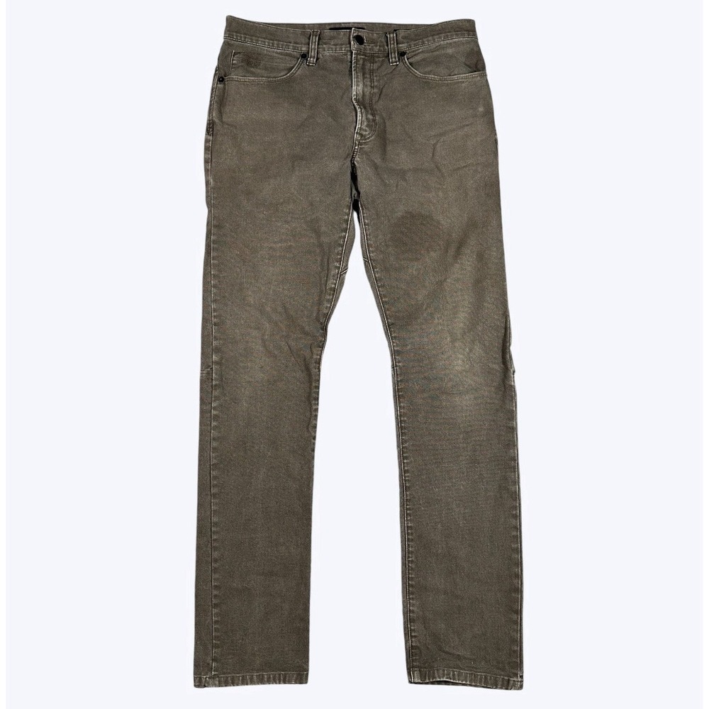 Proof Pants Mens 31x31* Khaki Rover Canvas 5 Pocket Slim Fit Stretch Huckberry